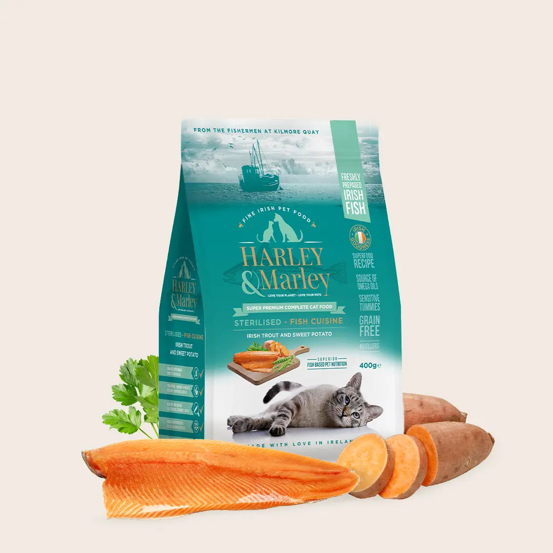 Sterilised Complete Dry Food for Cats - Trout